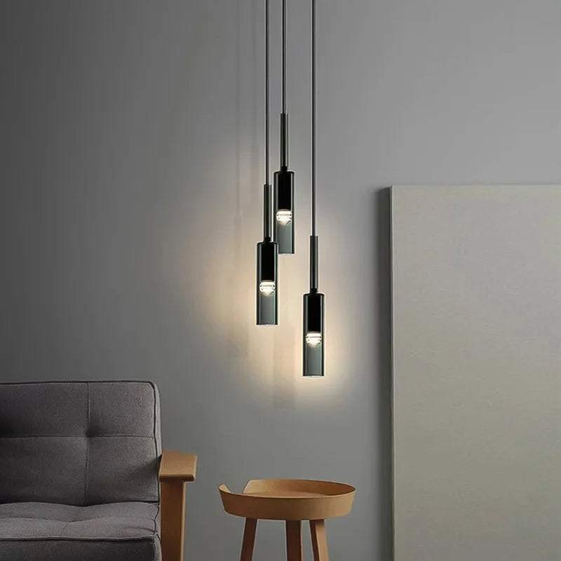 Afralia™ Nordic Glass Chandelier for Modern Living Room, Bedroom, Kitchen, Restaurant, and Bar