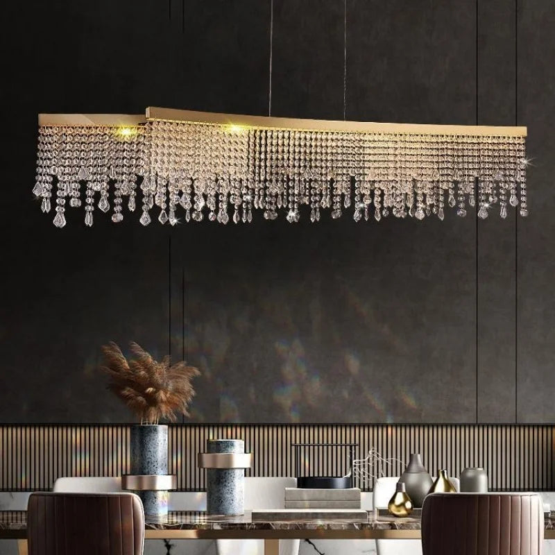 Afralia™ Crystal Chandelier Ring Pendant Light for Living Room, Dining Room, Kitchen