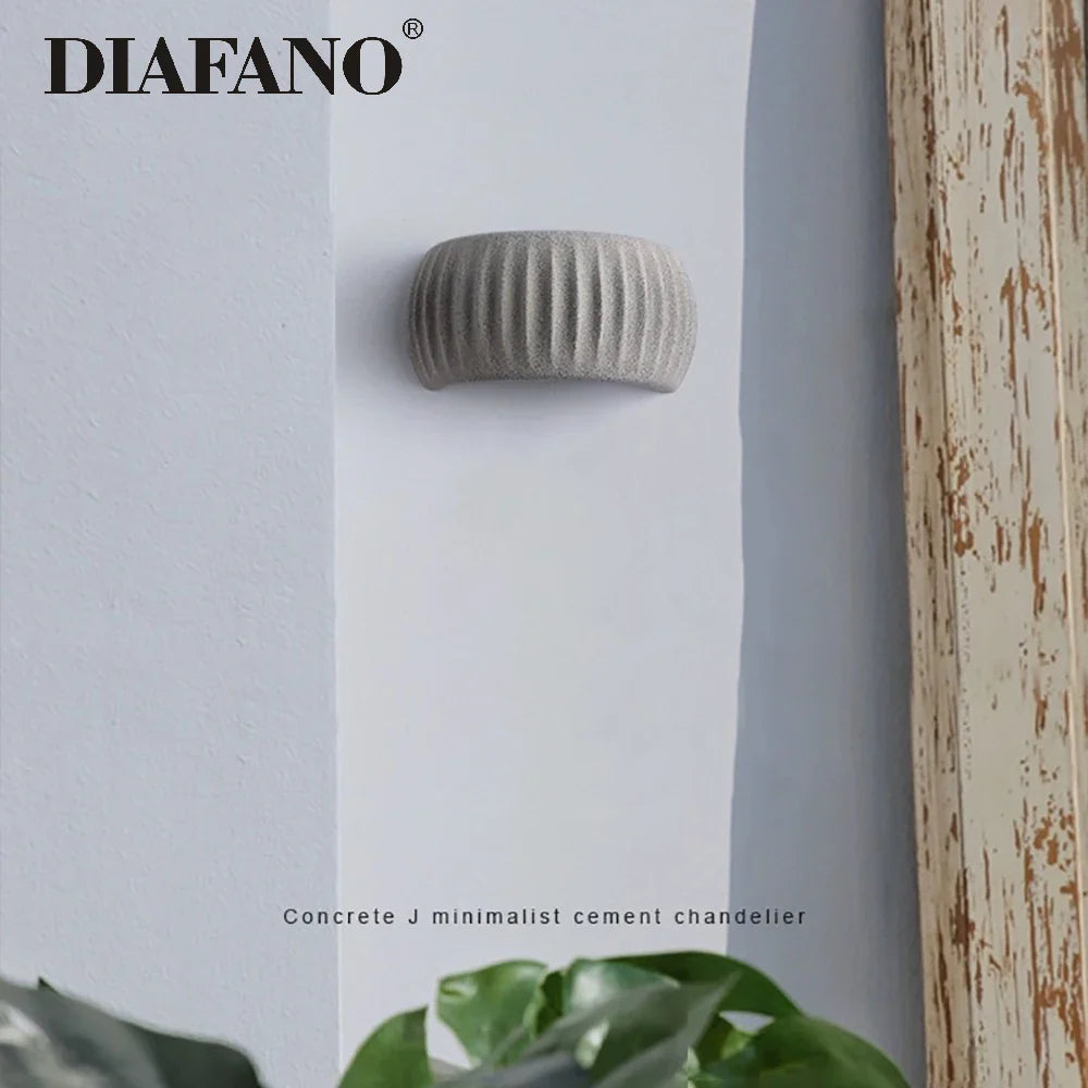 Afralia™ Pumpkin LED Wall Light in Cement Grey Finish for Outdoor Industrial Atmosphere