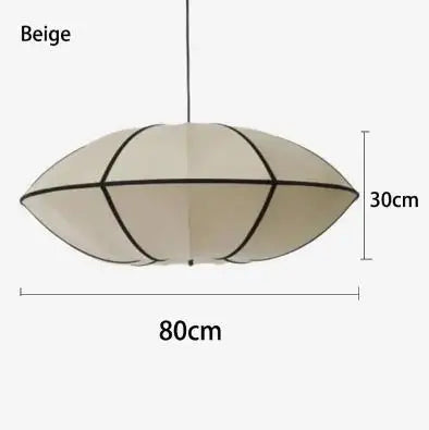 Afralia™ Fabric Pendant Light for Living Dining Bed Room - Vintage Style