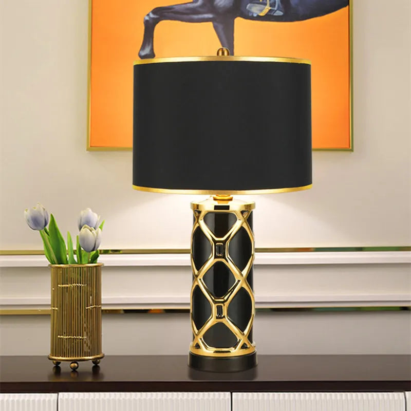 Afralia™ Ceramic Nordic Table Lamp: Luxury Designer Replica for Home Living Room and Bedroom Décor