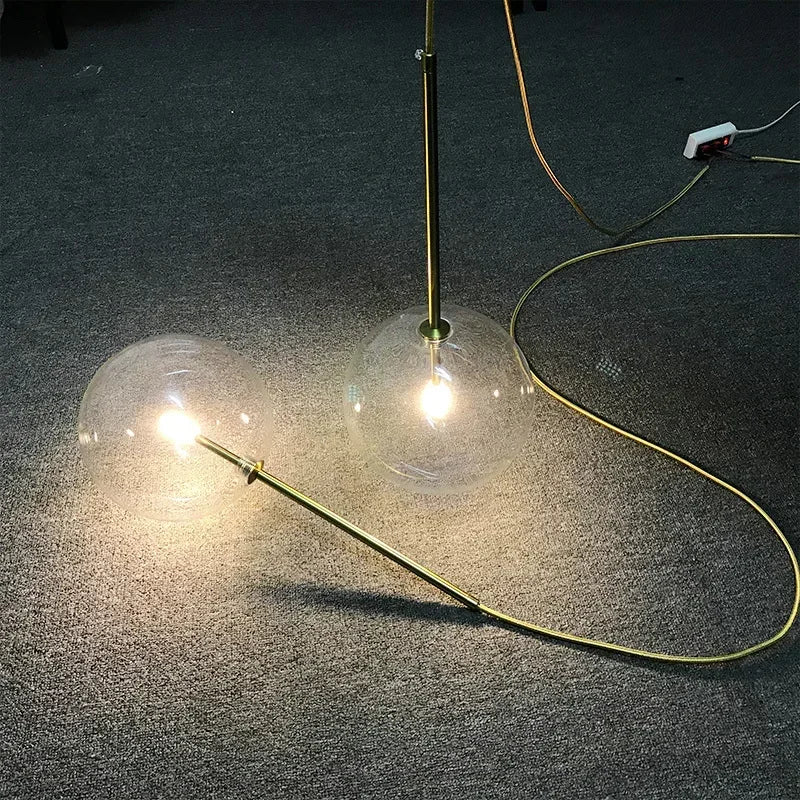 Afralia™ Transparent Glass Scandinavia Pendant Chandeliers with G4 Bulb