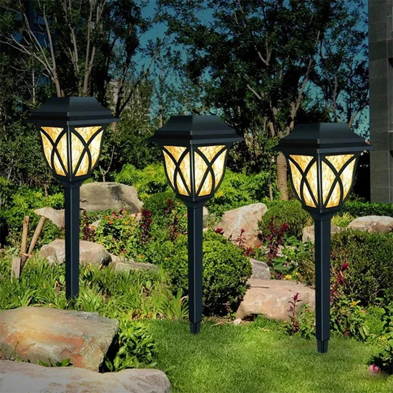 Afralia™ Solar Lawn Lights: Outdoor Waterproof Warm Light for Garden Decoration in Walkway, Path, Yard, Driveway"