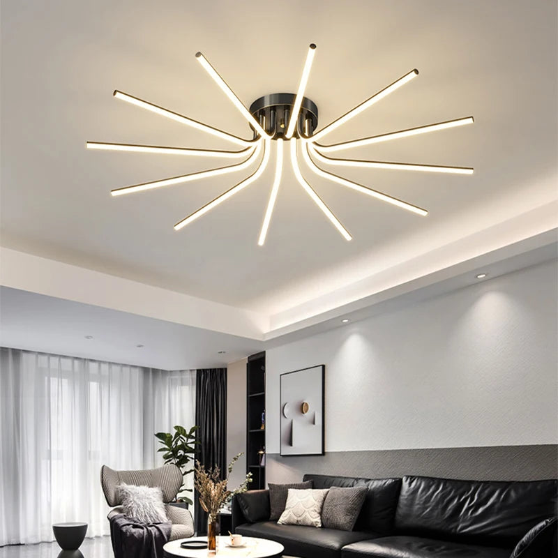 Afralia™ Modern LED Copper Ceiling Chandelier - Luxury Lighting Fixture