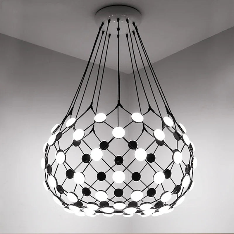 Afralia™ Modern LED Chandelier for Villa Living Room, Stairs, and Hotel with Creative Design