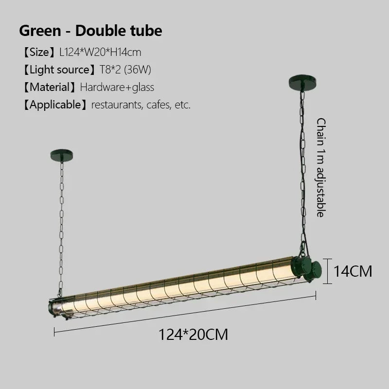 Afralia™ Long Bar Restaurant Pendant Light: Industrial Style for Coffee Shop and Office