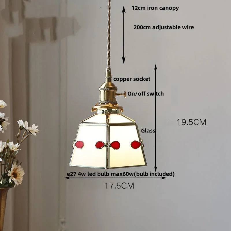 Afralia™ Tiffany Glass LED Pendant Light Kitchen Bar Cat Modern Hanging Lights