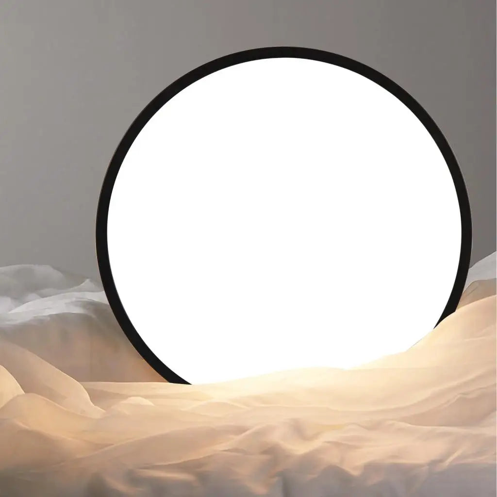 Afralia™ Wood LED Ceiling Lamp: Modern Nordic Round Light Fixture for Living Room & Bedroom