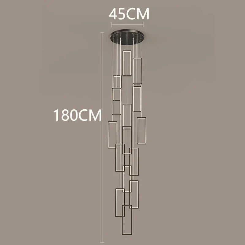 Afralia™ Nordic Home Decoration Stair Chandelier Living Room Bedroom Dining Room Pendant Lights Ceiling Light Indoor Lighting