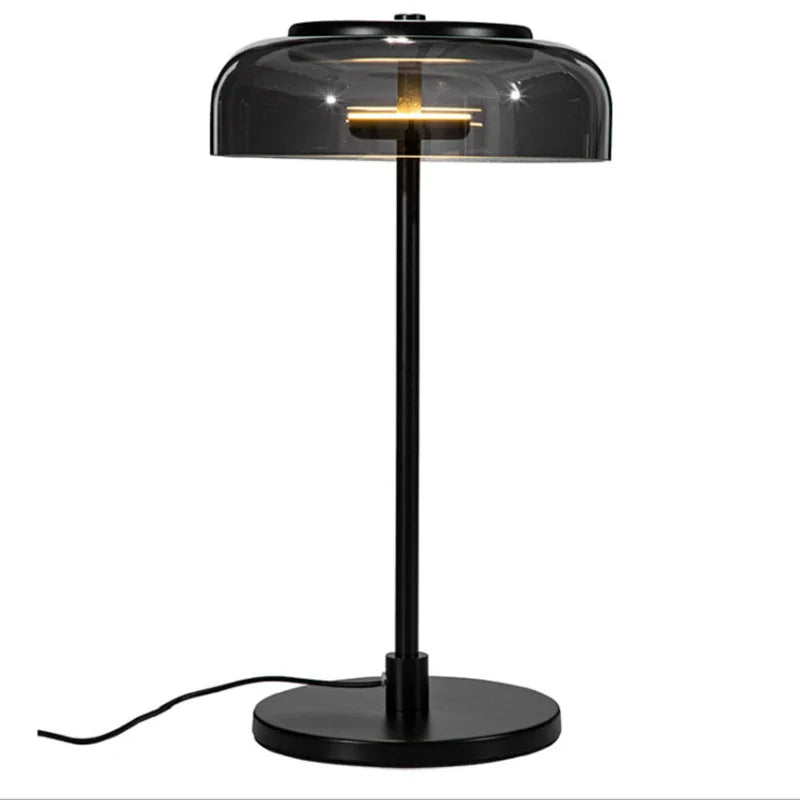 Afralia™ Nordic Designer Glass LED Table Lamp for Bedroom