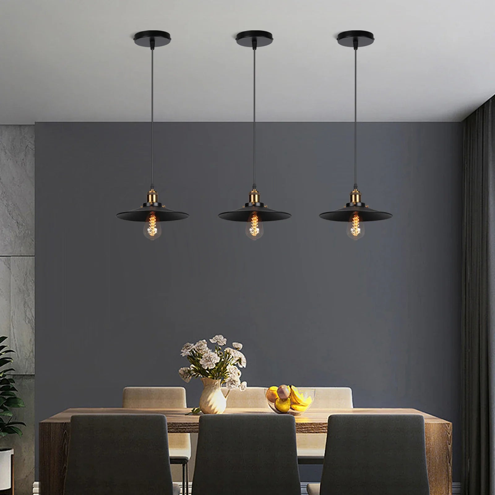 Afralia™ Retro Pendant Lights: Industrial Living Room Hanging Lamp Luminaire Vintage Lighting