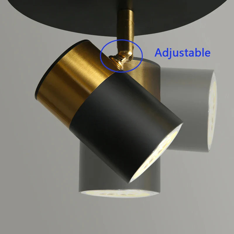 Afralia™ Modern LED Track Spotlight Ceiling Lights for Home Background Wall Living Room.