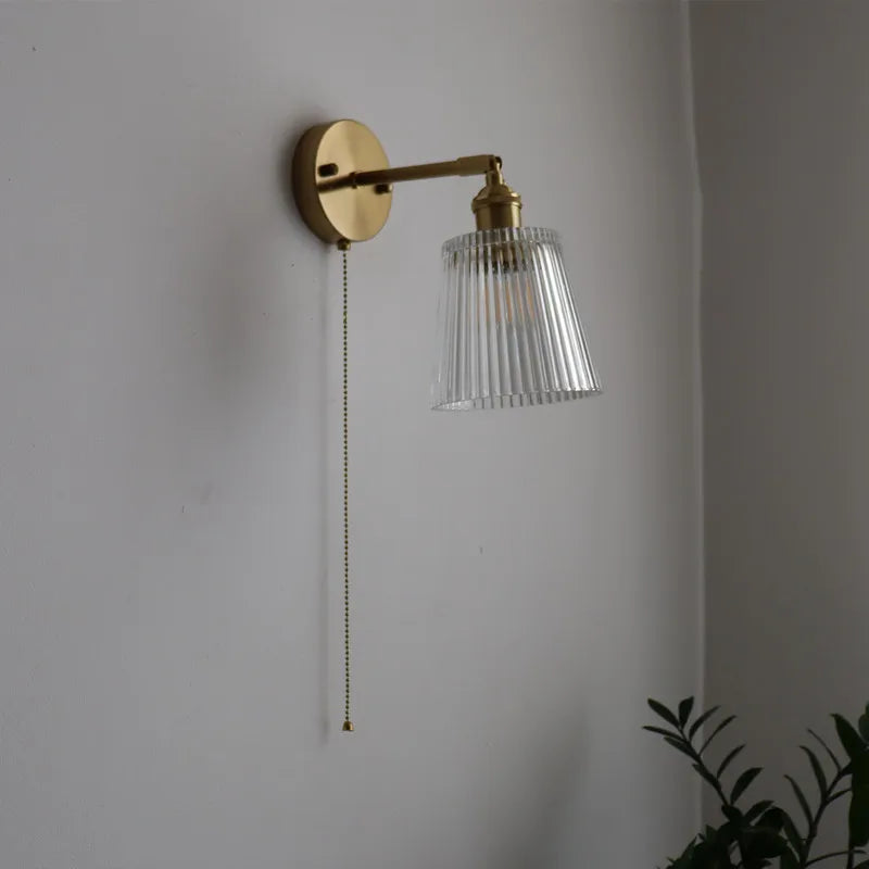 Afralia™ Modern Copper LED Wall Sconce, Nordic Design for Hallway, Living Room, Bathroom