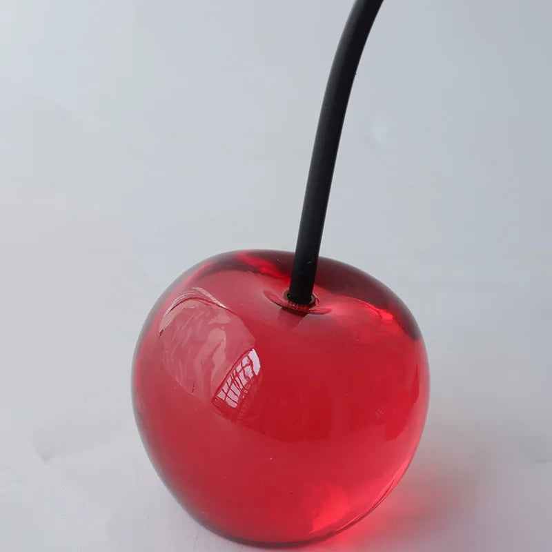 Afralia™ Red Cherry Apple Ornament Home Decoration Accessory