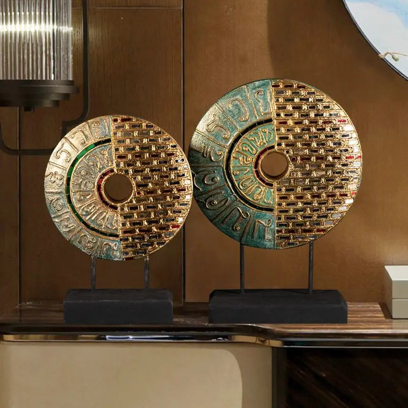 Afralia™ Solid Wood Carving Decorations for Southeast Asian Style Home Hotel Living Room