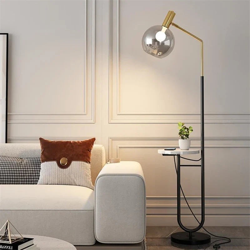 Afralia™ Nordic LED Floor Lamp - Modern Minimalist Light Luxury for Elegant Home Decor