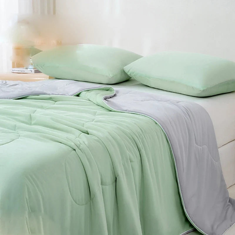 Afralia™ Silky Soft Air Condition Quilted Comforter | Cooling Blanket for Bed | Queen King