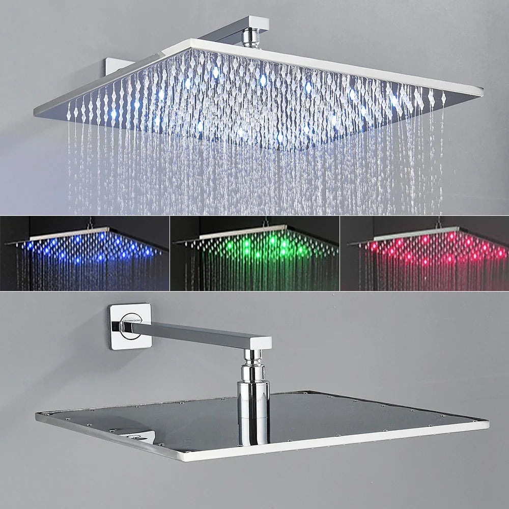 Afralia™ Thermostatic Chrome Shower Faucet Set