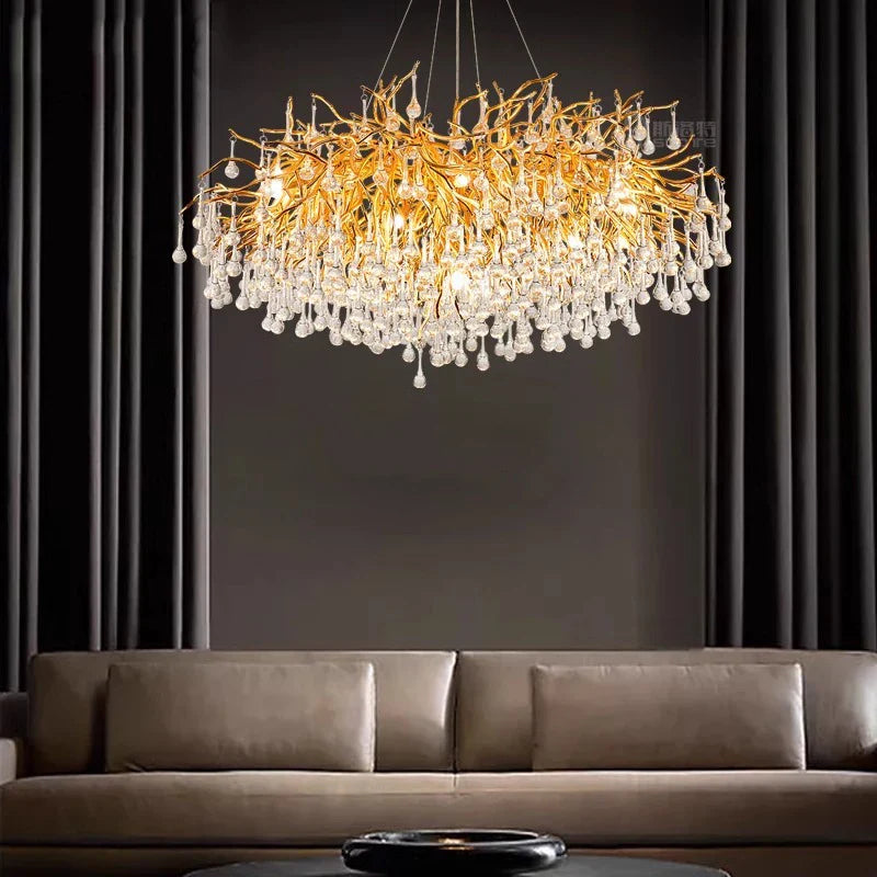 Afralia™ LED Pendant Chandeliers Modern Home Decor Indoor Lighting Living Room Dining Room