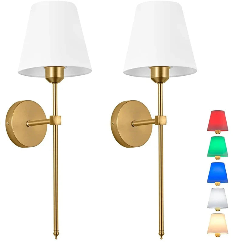 Afralia™ Industrial Retro Fabric Wall Lamp for Bedroom, Bathroom, Living Room Lighting