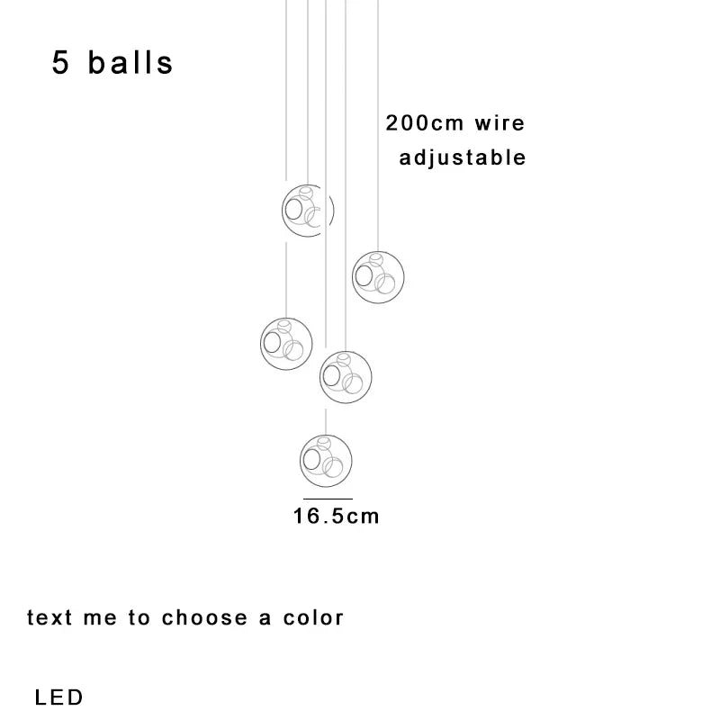 Afralia™ Glass Ball Pendant Light: Modern Handmade Boho Sputnik Fixture for Living Room & Dining Room