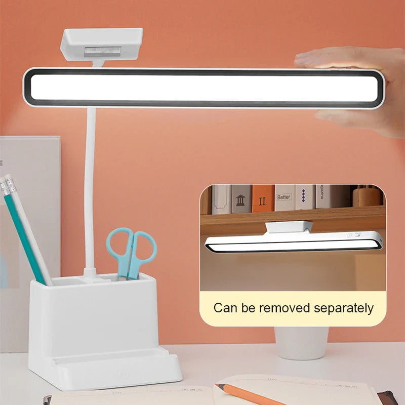 Afralia™ Magnetic Desk Lamp LED USB Rechargeable Stepless Dimming Night Light