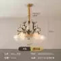 Afralia™ Glass Flower Chandelier: Elegant Retro High-End Lobby Main Light for Home, Restaurant