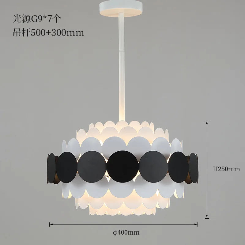 Afralia™ Minimalist Ceiling Chandelier Hanging Lamps for Living Room & Bedroom