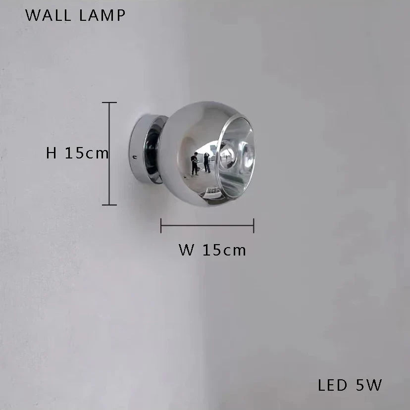 Afralia Glass Bubble Ceiling Chandelier LED Living Room Bedroom Decor Minimalist Hanging Lamp