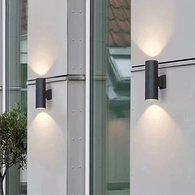 Afralia™ Luxury Modern E27 Double Head Wall Light for Indoor and Outdoor Decoration