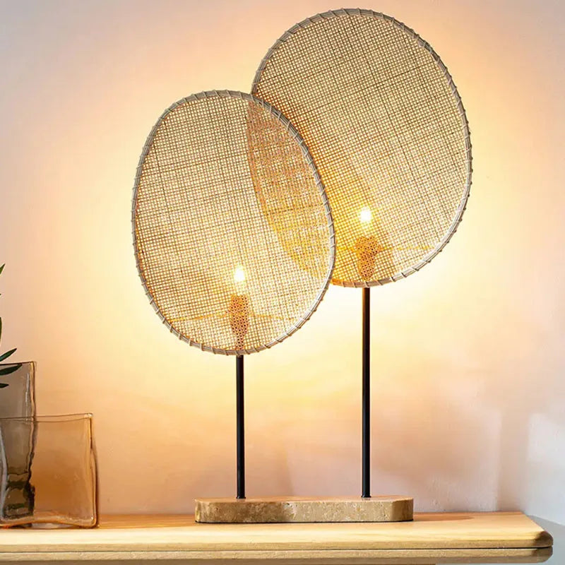 Afralia™ Rattan Weave Floor Lamp - Southeast Asian Style for Home and Office Lighting