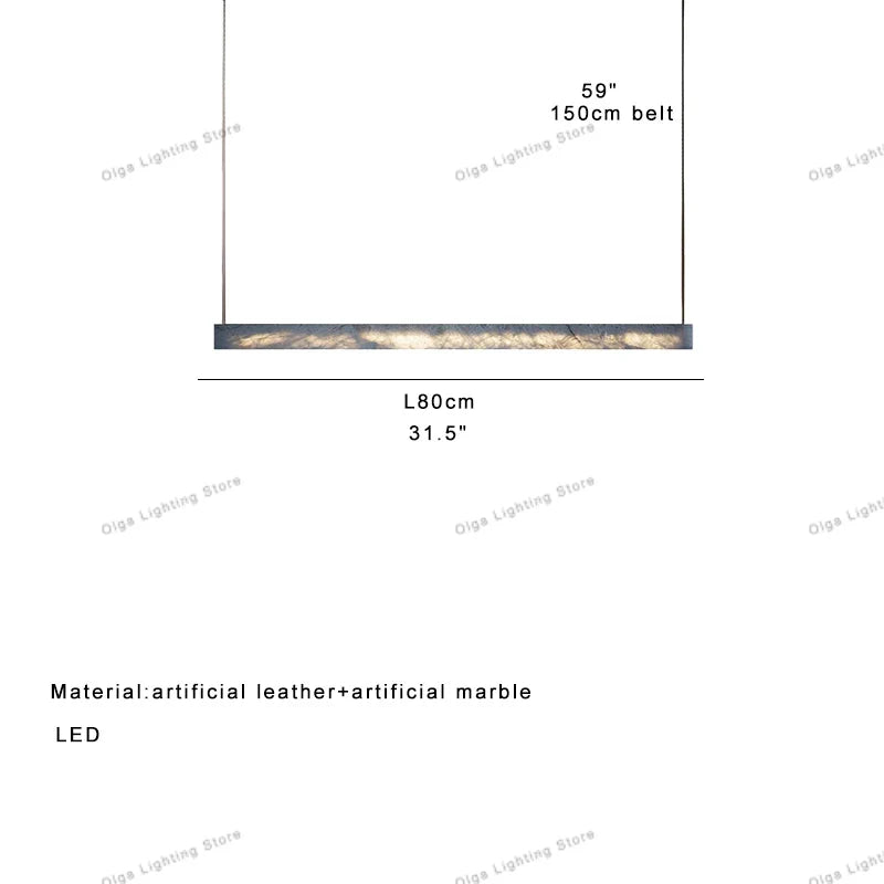 Afralia™ 2025 Marble Design Pendant Light - Dimmable LED Office Bar Decor