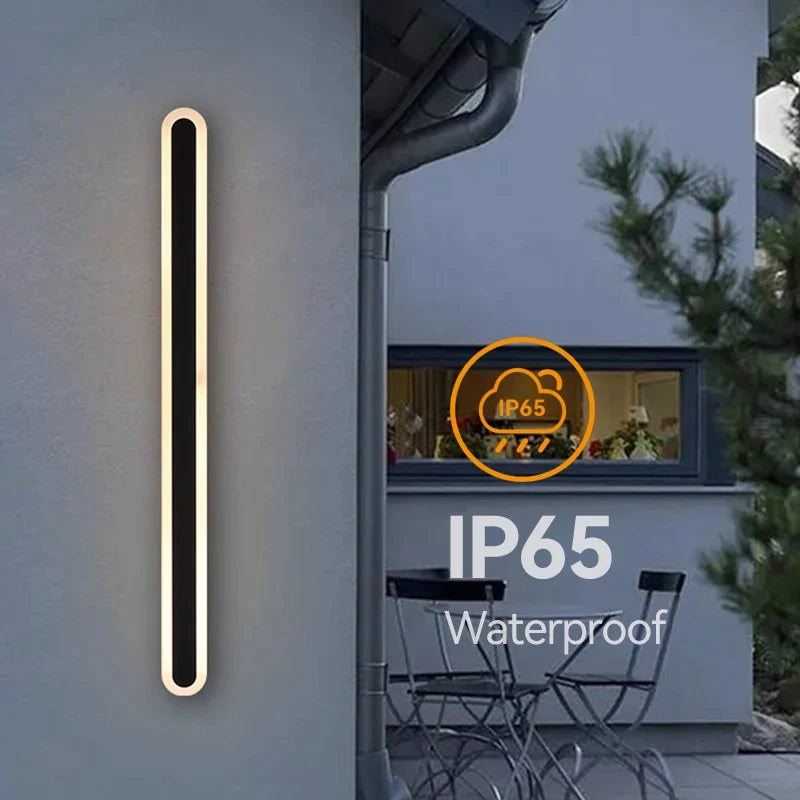 Afralia™ Modern LED Wall Light Outdoor Garden Porch Sconce Waterproof Energy Saving Lamp