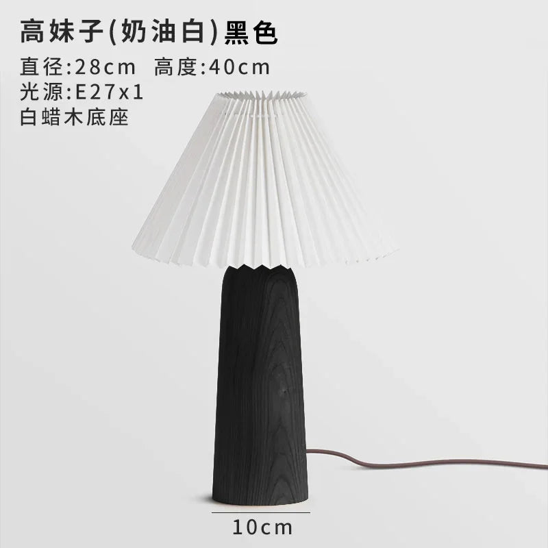 Afralia™ Mushroom Table Lamp LED Solid Wood Desk Light for Romantic Bedroom Decor