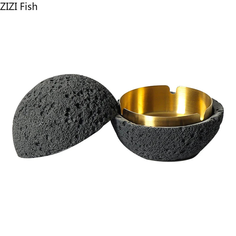 Afralia™ Stainless Steel Planet Ashtray - Creative Smoking Accessory Gift for Him