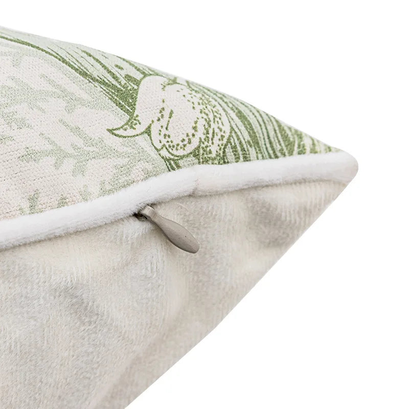 Afralia™ Nordic Minimalist Jacquard Pillow Covers in Cream White Green for Luxury Decor