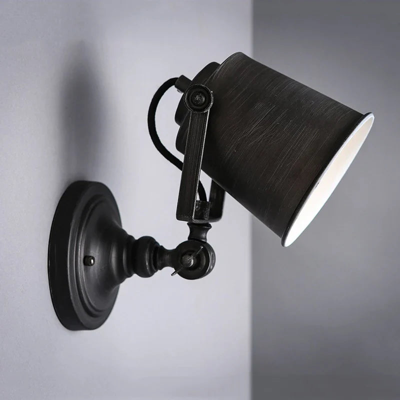 Afralia™ Retro Loft Adjustable Wall Lamp for Home Decor