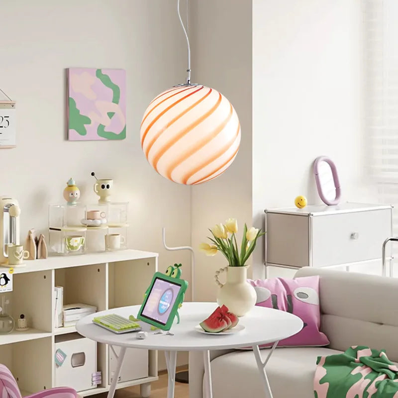 Afralia™ Macaron Chandelier: Creative Candy Pendant Lamp for Kids Room and Bedroom