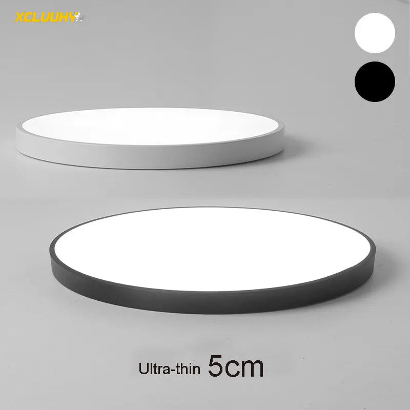 Afralia™ Ultra-thin LED Ceiling Lights 5cm Remote Control Fixture for Living Room/Kitchen