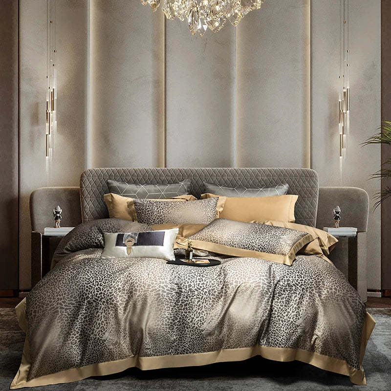 Afralia™ Vintage Flowers Bedding Set - Soft Silky Lyocell Cotton, Oil Painting Style