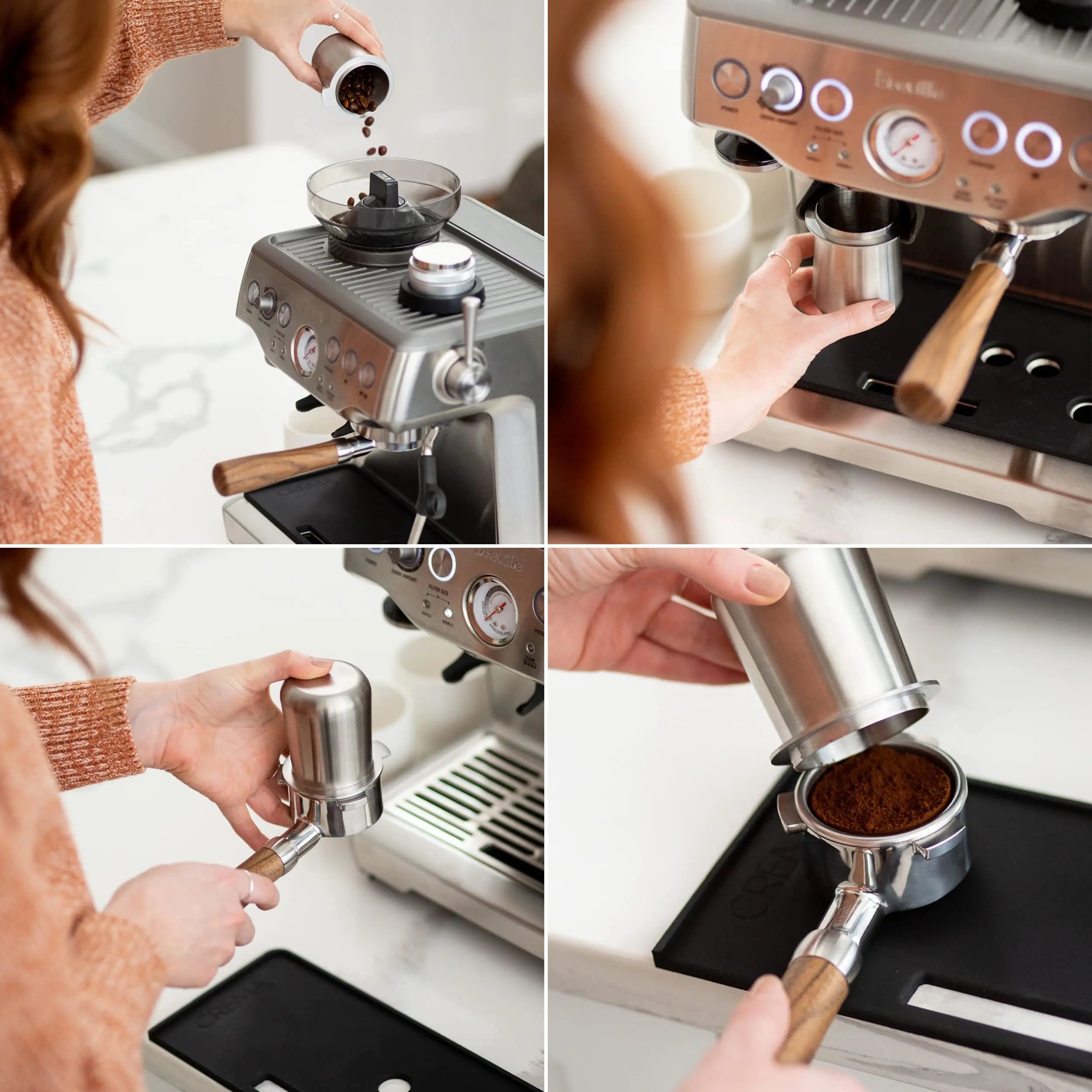 Afralia™ Espresso Dosing Cup for Breville 54mm Portafilter with Cover