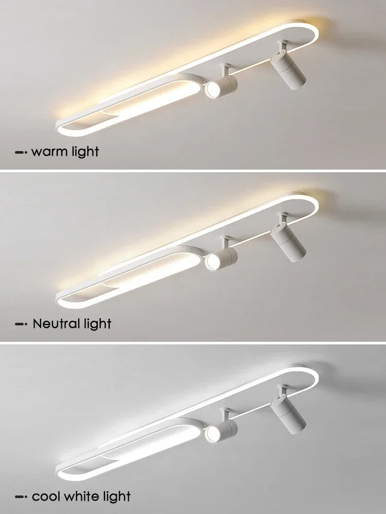 Afralia™ Modern LED Ceiling Lamps with Spotlight for Living Room & Kitchen