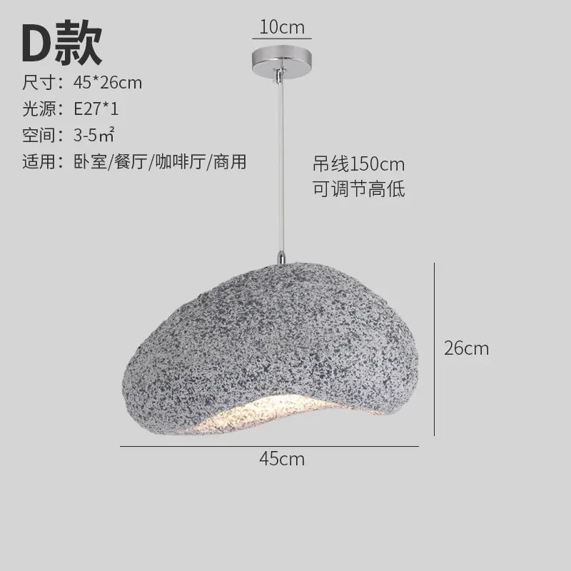 Afralia™ Minimalist Resin Pendant Light: Modern Nordic Chandelier for Restaurant and Bar Counter