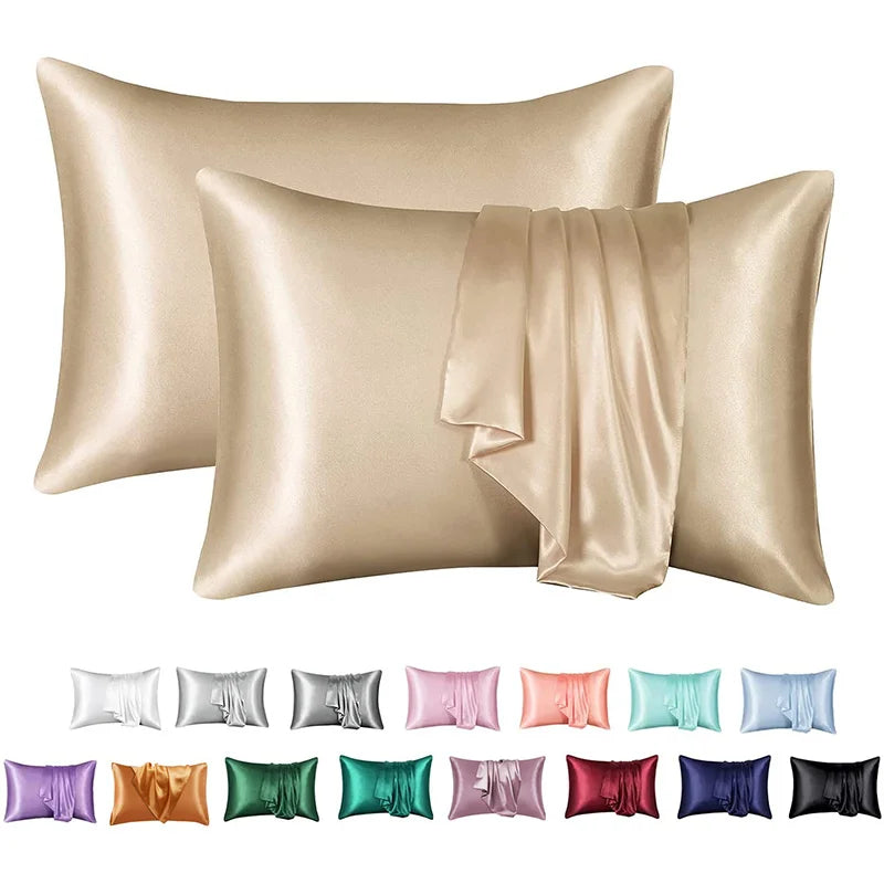 Afralia™ Silky Satin Pillowcase Set for King & Queen Size Luxury Comfort