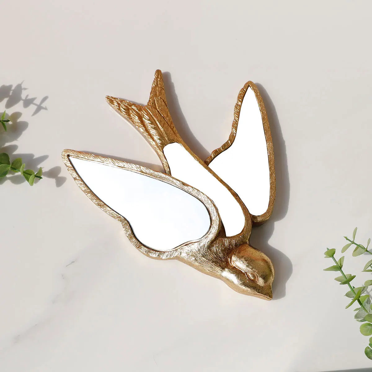 Afralia™ Swallow Golden Bird Wall Decoration - Simulated Animal Pendant & Room Accessory
