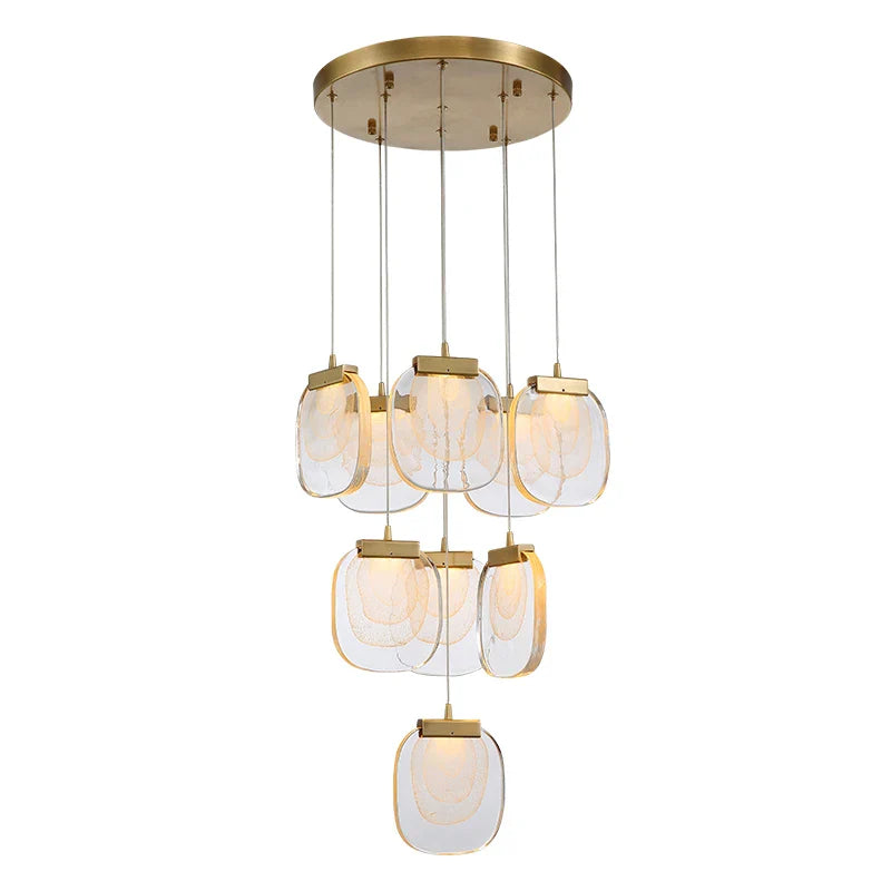 Afralia™ Glass Pendant Lights: Modern Crystal Hanging Lamp for Home Decor