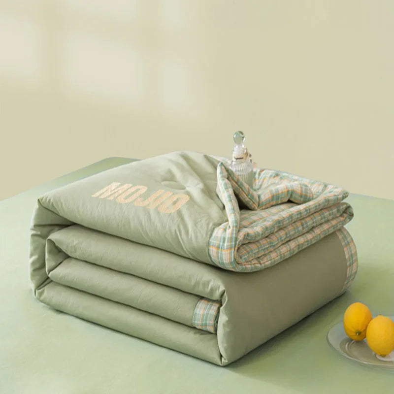 Afralia™ Summer Comfort Cooling Blanket Single Double Bed Quilted Quilt