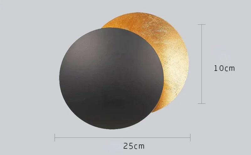 Afralia™ Modern Moon Eclipse LED Wall Lamps for Living Room Bedroom Decoration