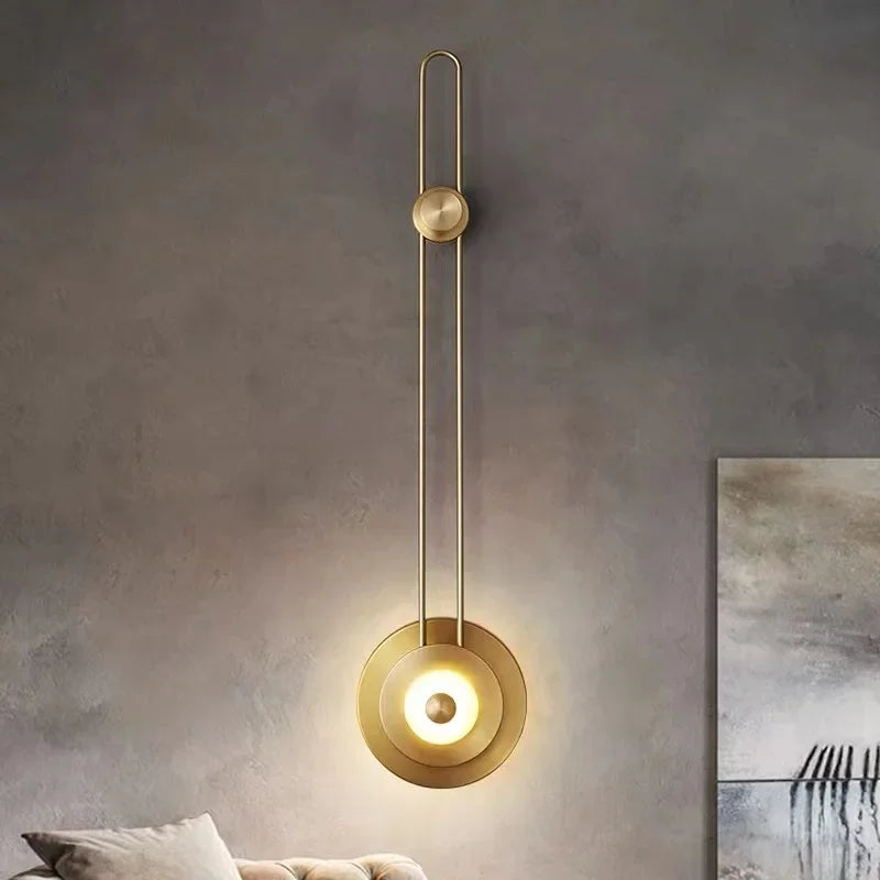 Afralia™ Modern Minimalist Strip Wall Lamp for Bedroom TV Background Decor