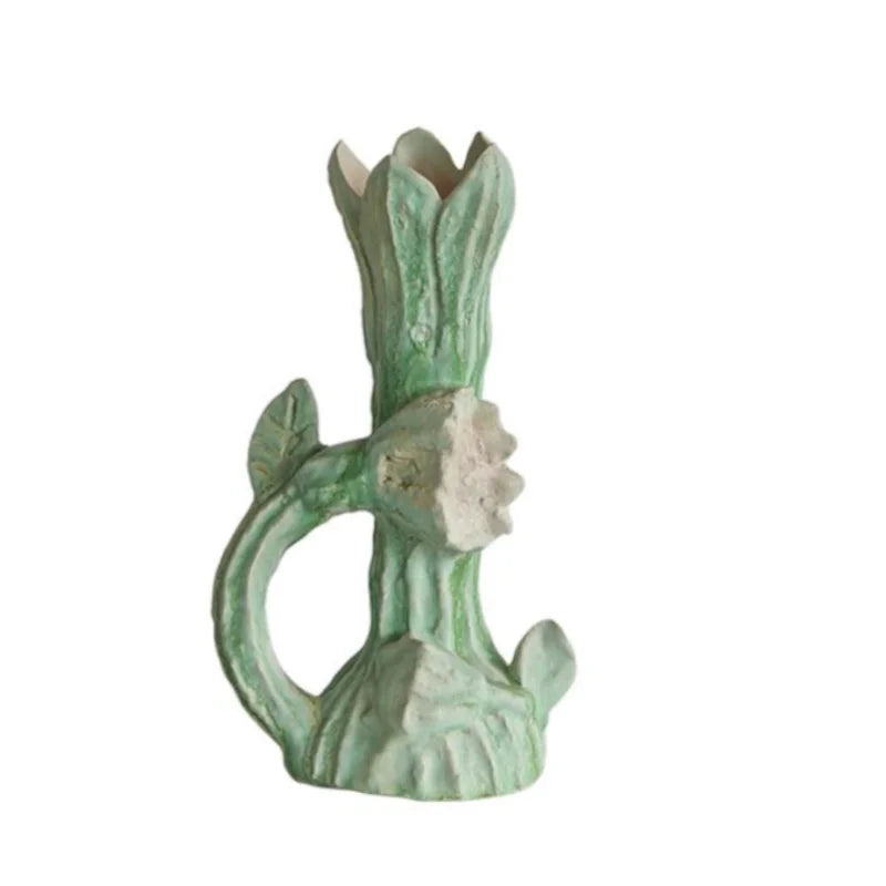 Handcrafted Afralia™ Ceramic Vase for Bouquets and Decor; Ideal for Flower Arrangements and Terrariums